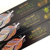 Banjara Aztec - White Sage - wierook stokjes - 3 doosjes