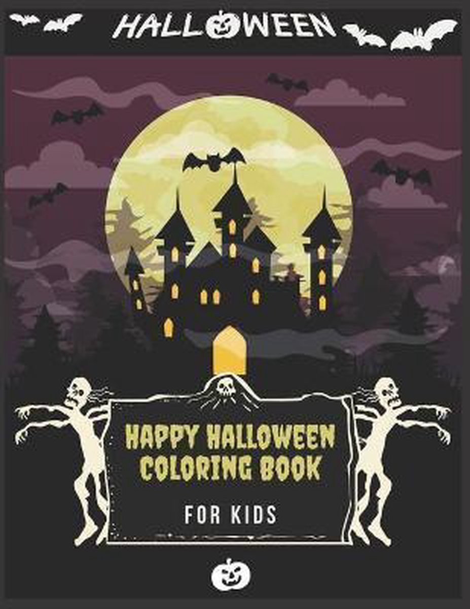 Happy Halloween Coloring Book For Kids van Nayla Halloween Collection