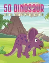 50 Dinosaur Kids Coloring Book