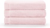 Bamatex Home Textiles - Collectie Emotion - Badhanddoek – 70*140 cm - SOFT PINK - Set van 3 stuks - Egeïsche gekamde katoen- 540 g/m2