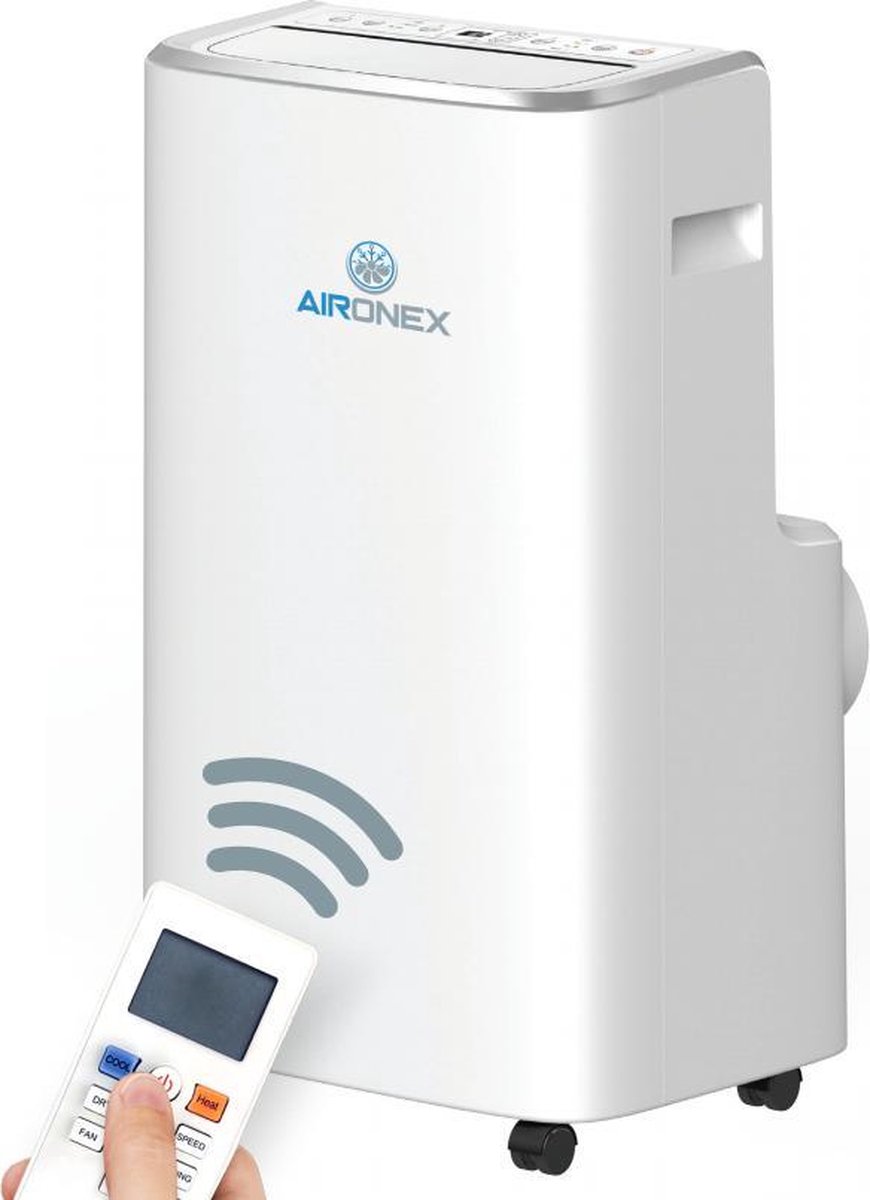 Mobiele Airco Aironex 12000 BTU - Airconditioner Wit - Airco met  Raamafdichting -... | bol.com
