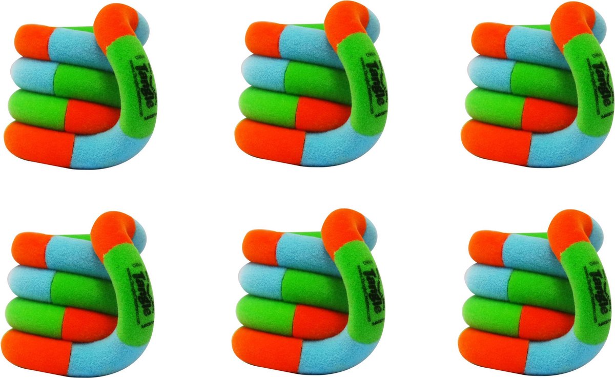 Tangle Fuzzies Junior 6-Pack - The Original Fidget - Voordeelset