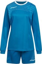 Uhlsport dames voetbaltenue (voetbalshirt + broekje), maat XS