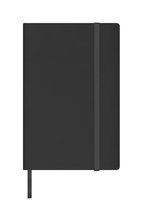 Aurora Notitieboekjes/Notebooks Softcover zwart, A6, gelinieerd, met elastiek, set van 10 stuks