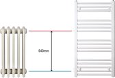 Karex® Valencia Serie 500x1732mm Badkamer Radiator Zij aansluiting (900-940) 876 Watt