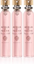 Acqua Di Parma Peonia Nobile Eau De Parfum Spray Leather Purse Spray Refills 3x20ml 60ml