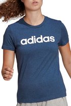 adidas Essentials  Sportshirt - Maat M  - Vrouwen - Donker blauw/Wit