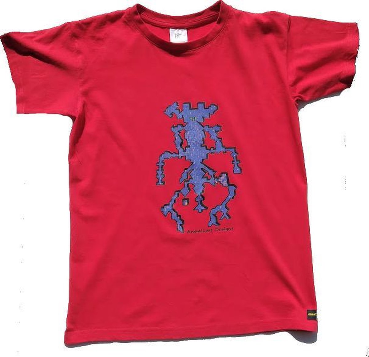 Anha'Lore Designs - Alien - Kinder t-shirt - Rood - 12/14j (152/164)