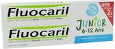 Fluocarila(r) Junior 6-12 Years Pack Bubble Flavour Toothpaste 2x 75ml