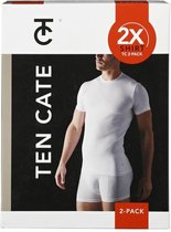 Ten Cate Ronde Hals Katoenen T-shirt Korte Mouwen - Uni - Maat L - 2 Stuks