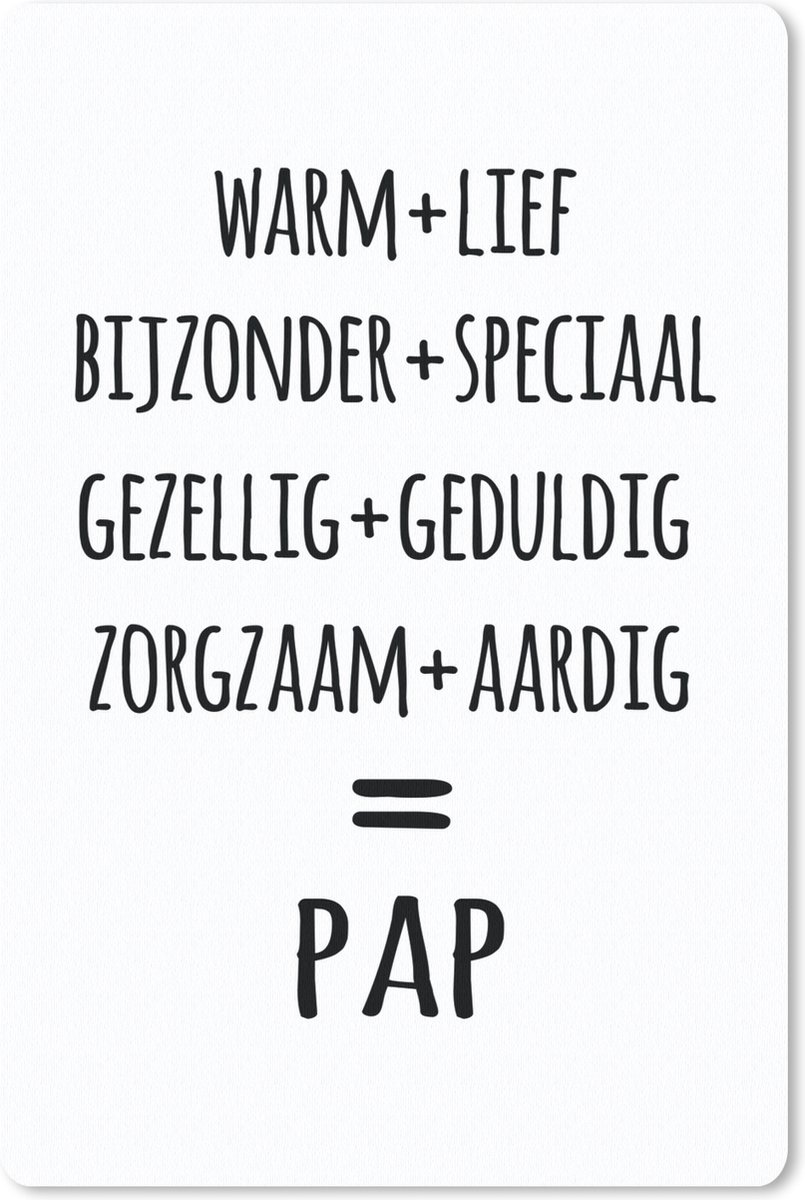 Muismat Vaderdag - Vaderdag cadeau voor Vaderdag zondag 16 juni - Pap muismat rubber - 40x60 cm - Muismat met foto