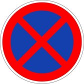 Niet stilstaan sticker, E2 150 mm
