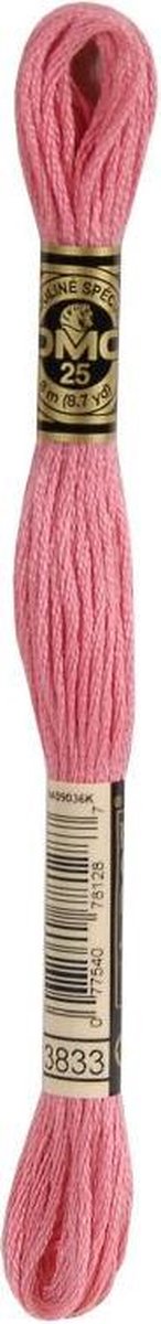 6 stuks DMC Borduurgaren-3833 Oud Rose