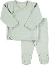 Zeeman new born vest met broek - biologisch katoen - groen - maat 50