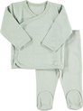 foto van Zeeman new born vest met broek - biologisch katoen - groen - maat 50
