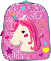 Fancy Unicorn Believe in Magic Eenhoorn Rugzak School Tas 3D 3-6 Jaar