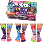 Miss Mashers - sokken kinderen 6 verschillende in een doos 30-39 ODDSocks