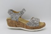 Helioform- 771.001- Zebra print sandaal met kruk- H- maat 4.5