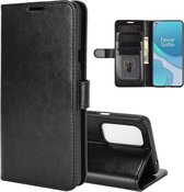 OnePlus 9 hoesje - Wallet bookcase - Zwart - GSM Hoesje - Telefoonhoesje Geschikt Voor: OnePlus 9