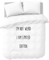 Y-NOT - Limited Edition - Dekbedovertrek - Microvezel - Tweepersoons - 200x200/220 cm - Zwart,Wit