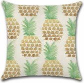 Kussenhoes Ananas - Medium Ananas - Kussenhoes - 45x45 cm - Sierkussen - Polyester