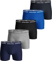 Bjorn Borg Onderbroek - 5P  - Mannen - zwart/grijs/blauw - Maat S