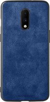 OnePlus 7 Alcantara Case 2020 - Blauw