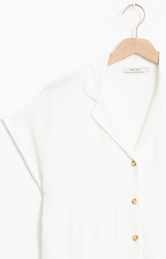 Sissy-Boy - Witte blouse met korte mouwen | bol.com