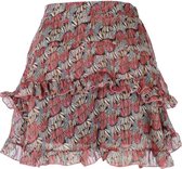 REBELZ rok Fallon - beige print maat L