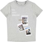 Name it t-shirt jongens - grijs - NKMfaust - maat 110/116