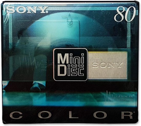 Sony 80 Min Recordable MD Minidisc Color Collection Shock (Gris) | bol