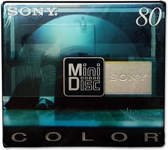 Sony 80 Min Recordable MD Minidisc Color Collection Shock ( Grey )