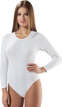 Hoogwaardige Dames Body / Bodysuit | Stretch | 100% Kwalitatief | Wit - XL