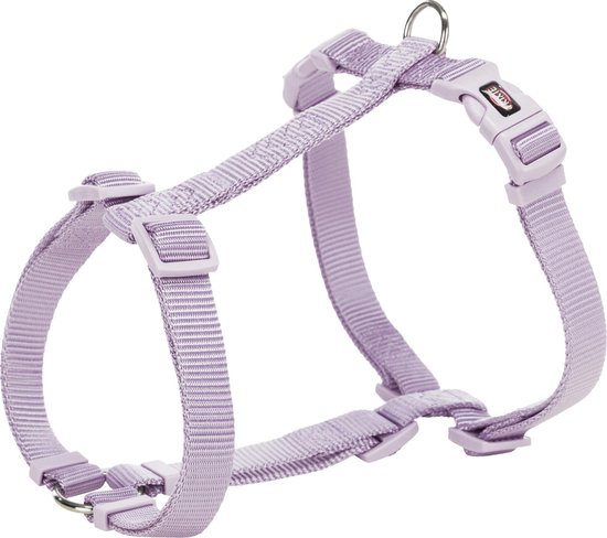 Hondentuigje - Premium H-tuig - Maat: L: 60–87 cm/25 mm - Kleur: lila