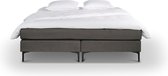 Beter Bed Complete Boxspring Southampton met Gestoffeerd Matras - 180x200 - Donkergrijs