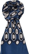 Sjaal blauw-  natuurlijke materialen -lente sjaal