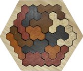 Hexagon puzzel | hout | geometrisch |educatief | leerzaam | uitdagend | spel | smartgames | vanaf 3 jaar oud
