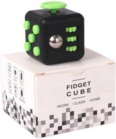 Fidget Cube Stressbal - Bekend van TikTok- Fidget Toys - Pop It - Speelgoed Meisjes & Jongens - Zwart-Groen
