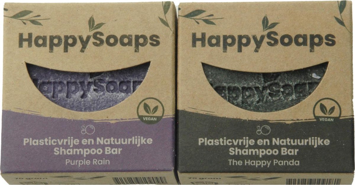 HappySoaps Shampoo bar set | Lavendel en Panda