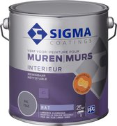 Sigma muurverf reinigbaar interieur RAL 7045 2,5l