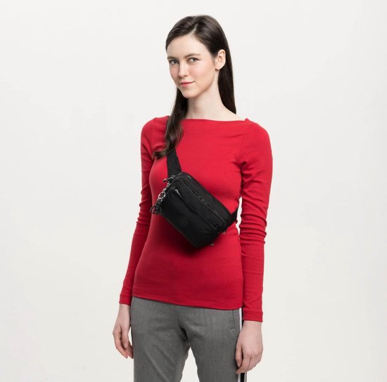 kipling Sac à épaule bandoulière Sac banane Basic Abanu Multi Convertible Crossbody Black Noir