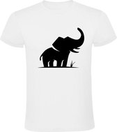 Olifant Heren t-shirt | dier | dierendag | Afrika | Safari | grappig | cadeau | Wit