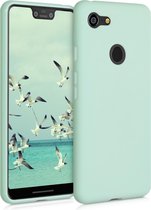 kwmobile telefoonhoesje voor Google Pixel 3 XL - Hoesje voor smartphone - Back cover in mat mintgroen