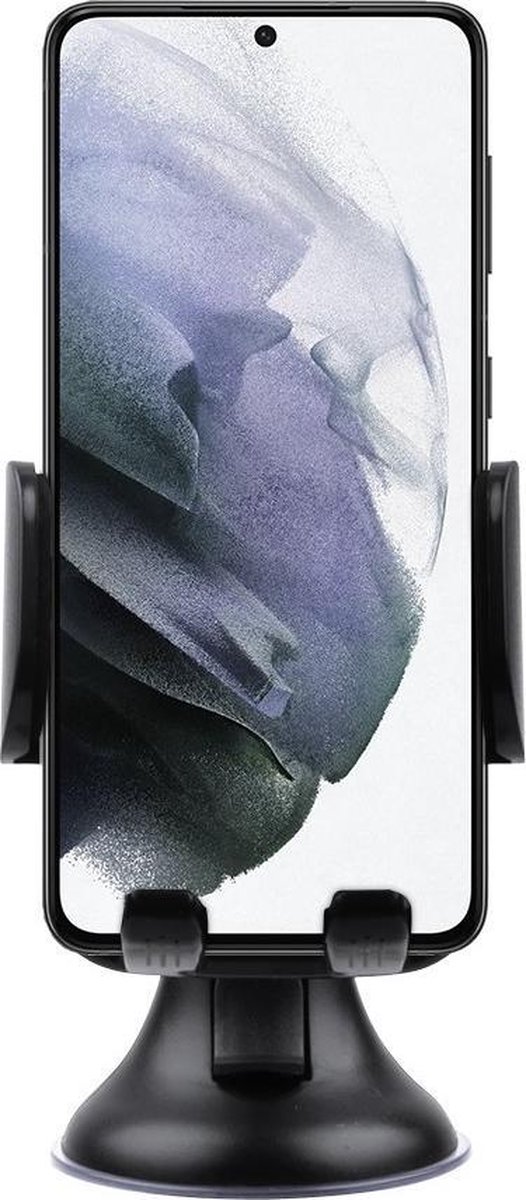 Shop4 - Samsung Galaxy S21 Autohouder Instelbare Raamhouder Zwart