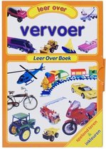 Vervoer - Leer Over Boek - Woordjes leren - leeftijdscategorie 1 tot 6 jaar - Spelend leren en inkleuren - Leesboek, prentenboek, kleurboek 3 in 1