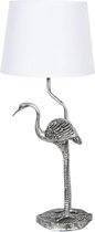 Tafellamp - Design Lamp - Design Tafellamp - Lamp - Sfeer - Interieur - Sfeerlamp - Lampen - Sfeerlampen - Tafellampen - Tafellamp - Staande lamp - Flamingo - Zilver - 58 cm hoog