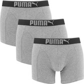 PUMA premium sueded cotton boxer 3P grijs - S