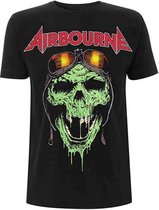 Airbourne Heren Tshirt -XL- Hell Pilot Glow Zwart