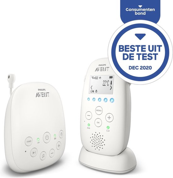 Philips Avent SCD723/26 DECT Babyfoon - Wit