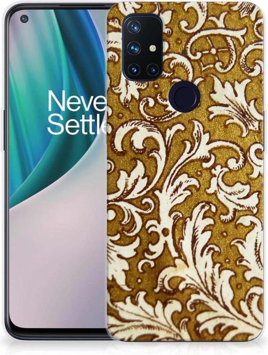 Siliconen Hoesje OnePlus Nord N10 5G Barok Goud